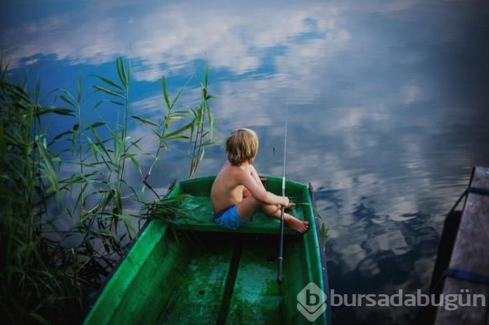 Çocuklarıyla teknolojiden uzak bir tatil geçirip fotoğrafladı