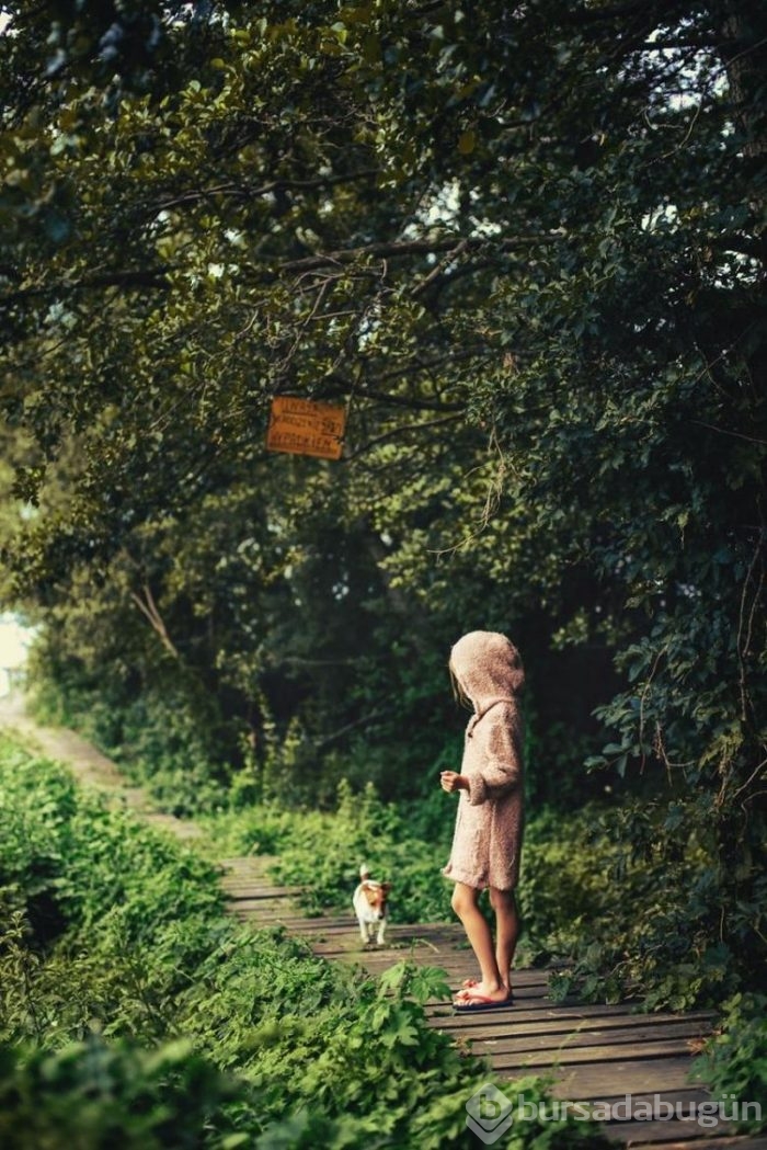 Çocuklarıyla teknolojiden uzak bir tatil geçirip fotoğrafladı