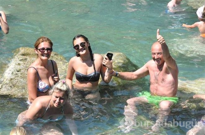 Denizli'deki Kleopatra Antik Havuzu Bodrum'u aratmıyor