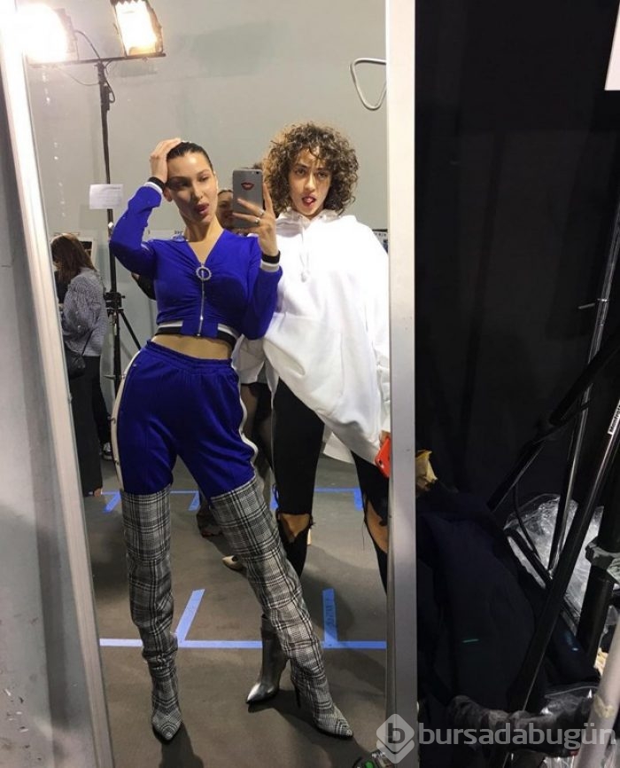 Bella Hadid'in geometrik stili 