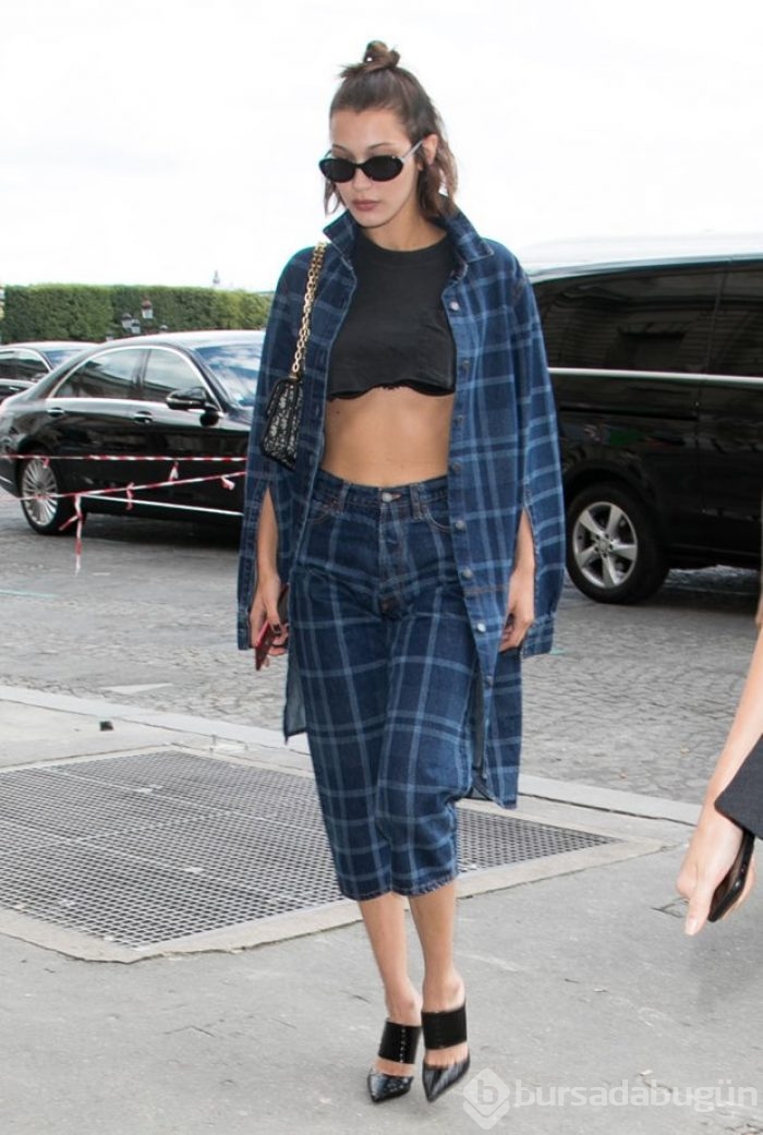 Bella Hadid'in geometrik stili 