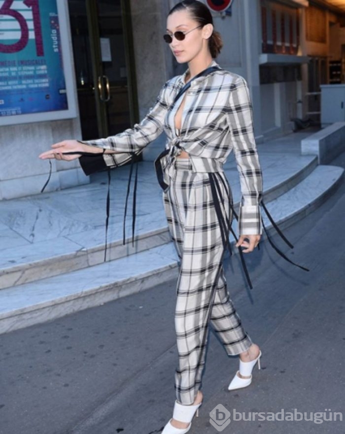 Bella Hadid'in geometrik stili 