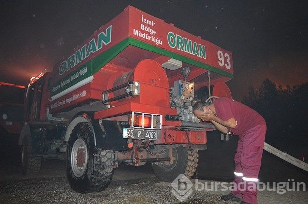 İzmir'de orman yangını