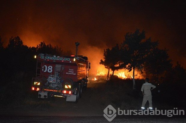 İzmir'de orman yangını