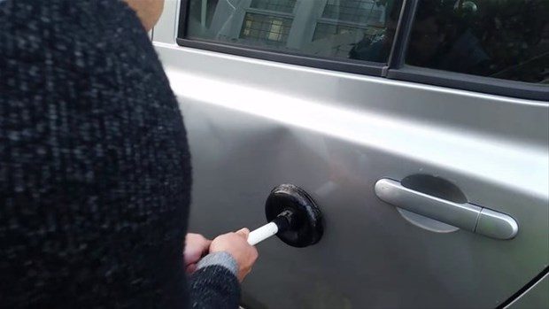 Kaportayı kendisi düzeltti