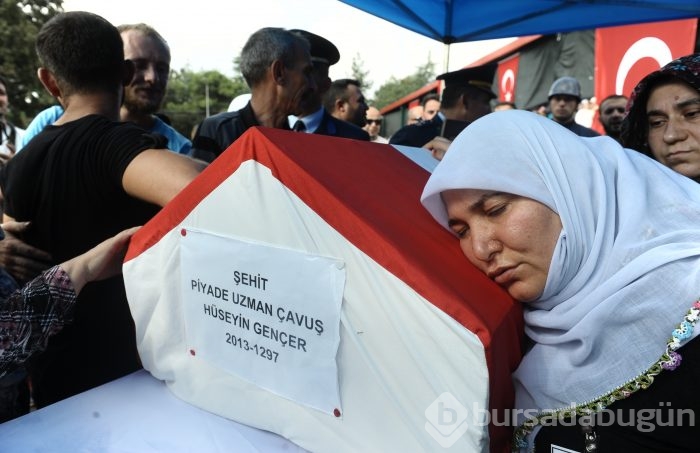 Bursa şehidini gözyaşları içinde uğurladı