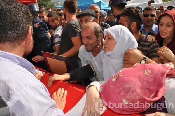 Bursa şehidini gözyaşları içinde uğurladı