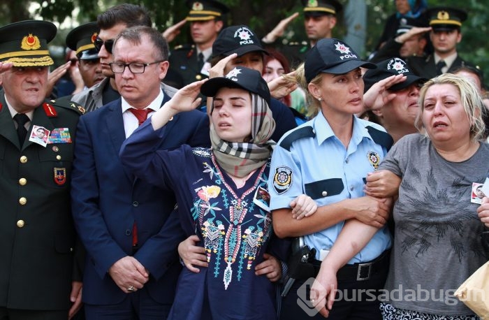 Bursa'da şehit polisin nişanlısı teröristleri sevindirmedi!