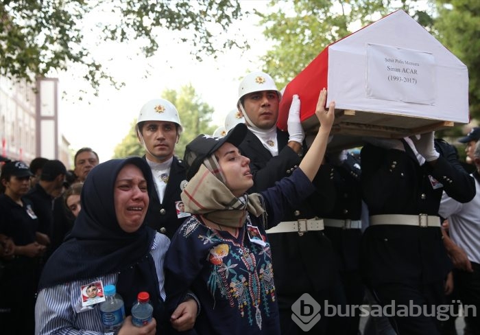 Bursa'da şehit polisin nişanlısı teröristleri sevindirmedi!
