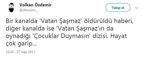 Vatan Şaşmaz öldürüldü! Çocuklar Duymasın paylaşımları rekor kırdı