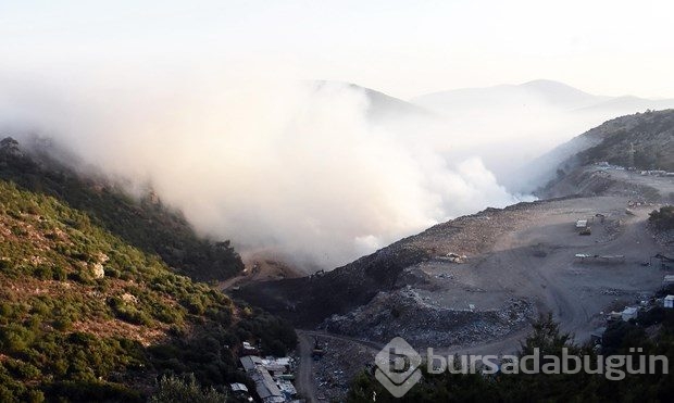 Çöplük yangını sonrası Bodrum duman altında