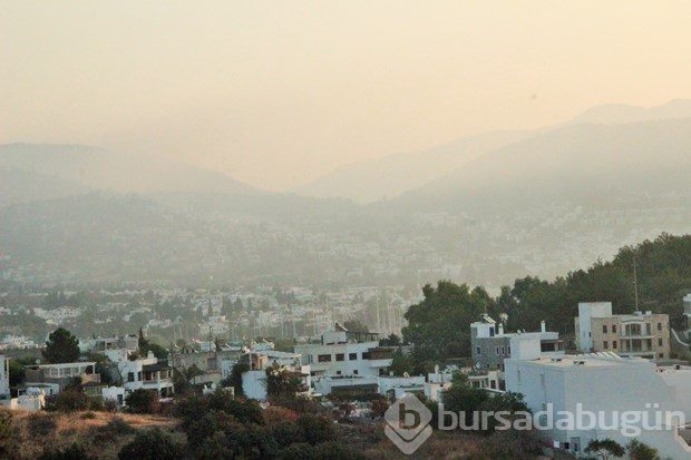 Çöplük yangını sonrası Bodrum duman altında