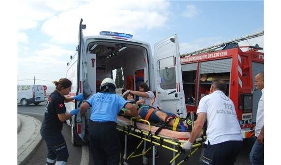 Tekirdağ'da otomobil takla attı: 4 yaralı