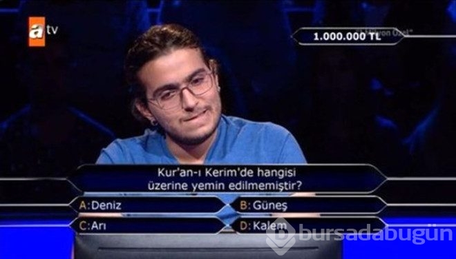 Kimsenin göremediği 1 milyon TL'lik soru