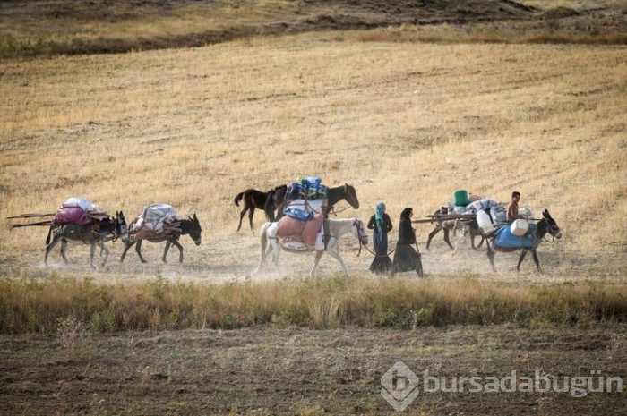Çeleli yolculuk drone'la kaydedildi
