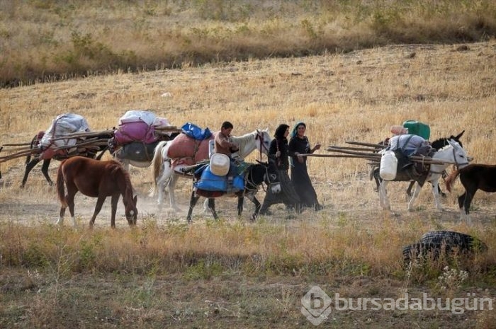 Çeleli yolculuk drone'la kaydedildi