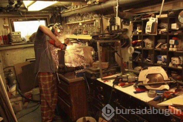 Minibüsü evi yaptı