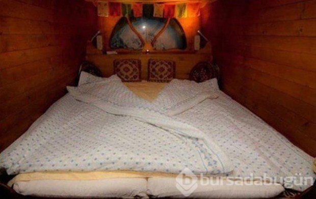 Minibüsü evi yaptı