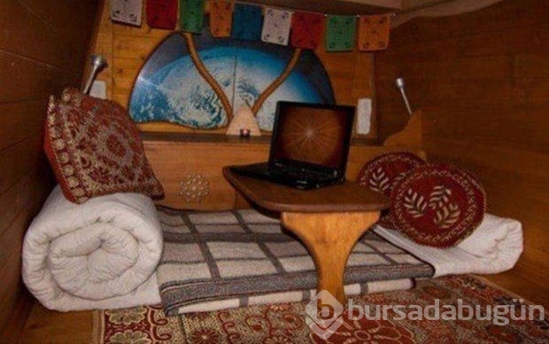 Minibüsü evi yaptı