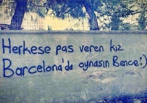 İlginç duvar yazıları