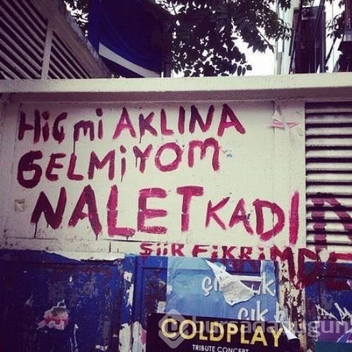 İlginç duvar yazıları