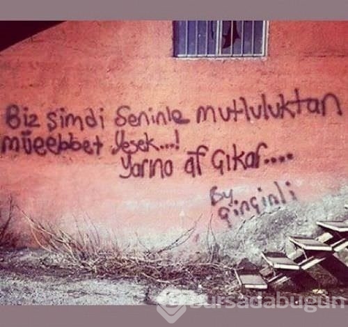 İlginç duvar yazıları