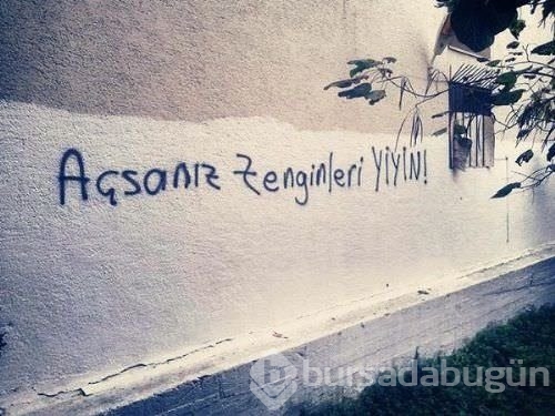 İlginç duvar yazıları