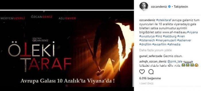 Ünlülerin Instagram paylaşımları