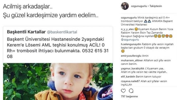 Ünlülerin Instagram paylaşımları