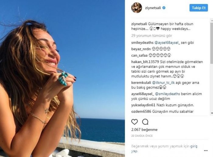 Ünlülerin instagram paylaşımları