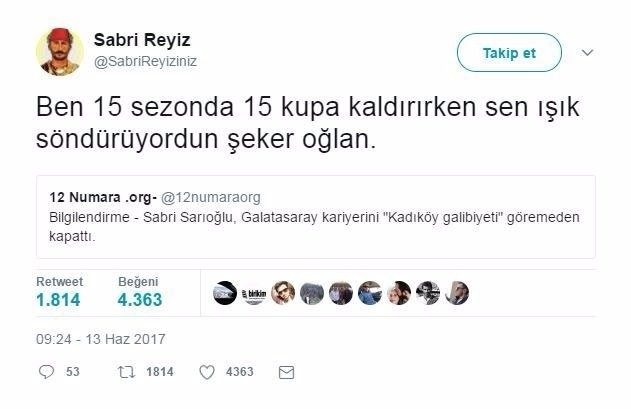 Twitter fenomeni Sabri Reyiz'den inciler