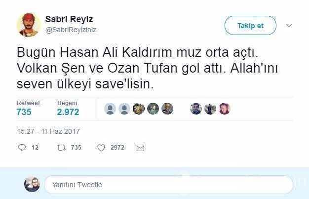 Twitter fenomeni Sabri Reyiz'den inciler
