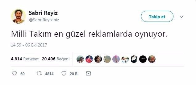 Twitter fenomeni Sabri Reyiz'den inciler
