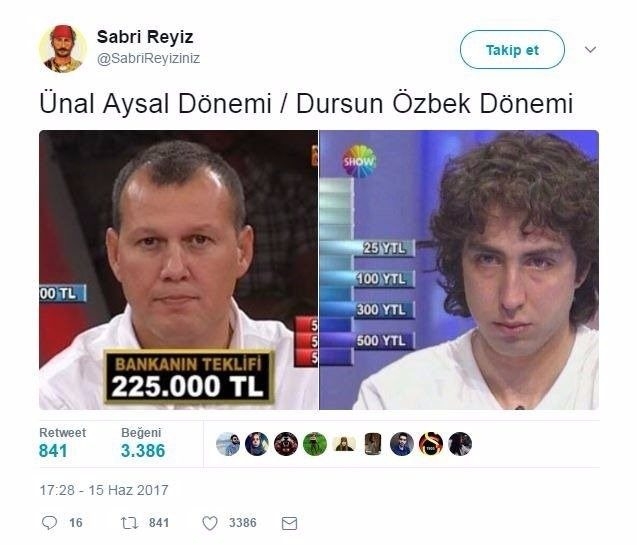 Twitter fenomeni Sabri Reyiz'den inciler