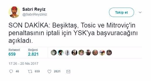 Twitter fenomeni Sabri Reyiz'den inciler