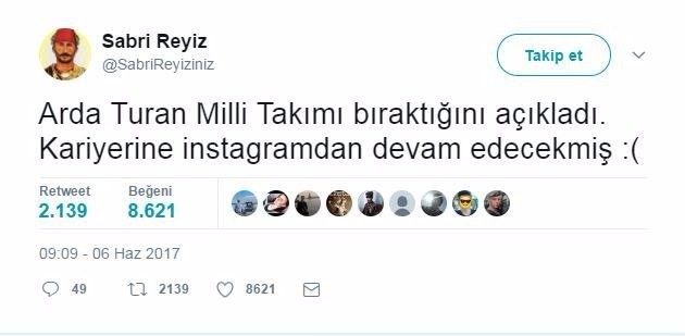 Twitter fenomeni Sabri Reyiz'den inciler
