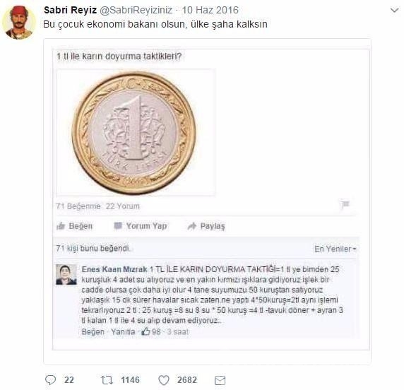 Twitter fenomeni Sabri Reyiz'den inciler