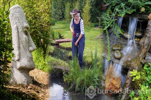 Yaşlı kadın bataklığı cennete çevirdi