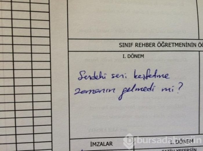 Öğretmenlerden öğrencilerine ilginç karne notu