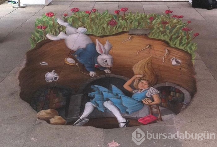 Şaşkına çeviren 3 boyutlu sokak resimleri