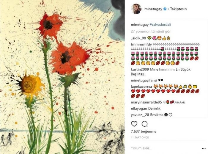 Ünlülerin instagram paylaşımları