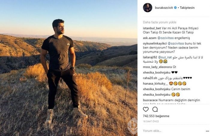 Ünlülerin instagram paylaşımları (23.10.2017)