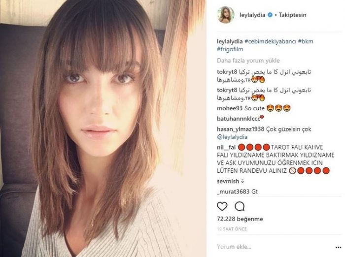 Ünlülerin instagram paylaşımları (23.10.2017)