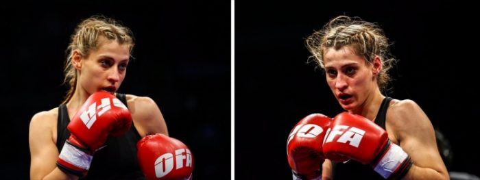 Kick boks maç öncesi ve sonrası boksçular