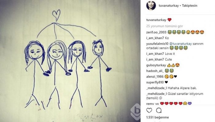 Ünlülerin instagram paylaşımları (24.10.2017)