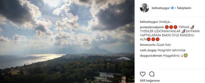 Ünlülerin instagram paylaşımları (24.10.2017)