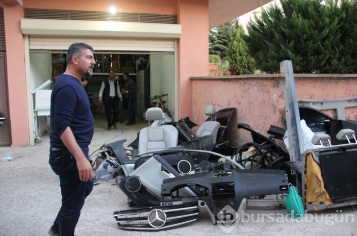 Servise gönderdiği lüks otomobili bu hale geldi!