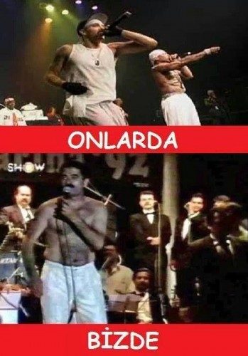 Onlarda - Bizde capsleri