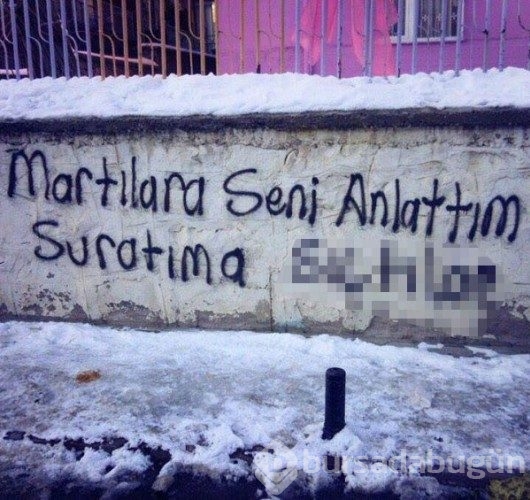 İlginç duvar yazıları
