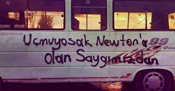 İlginç duvar yazıları